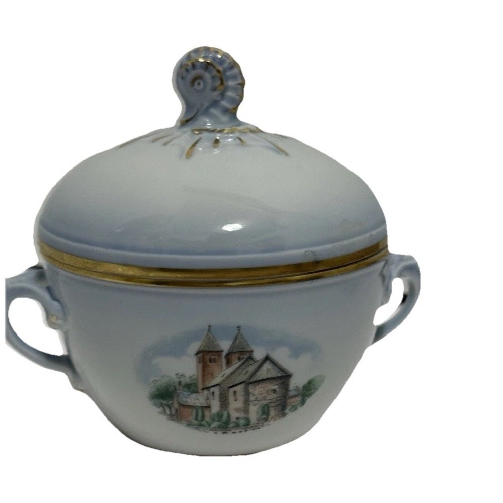 Bing & Grondahl BNG Covered Sugar Bowl Made In Copenhagen‎ Denmark